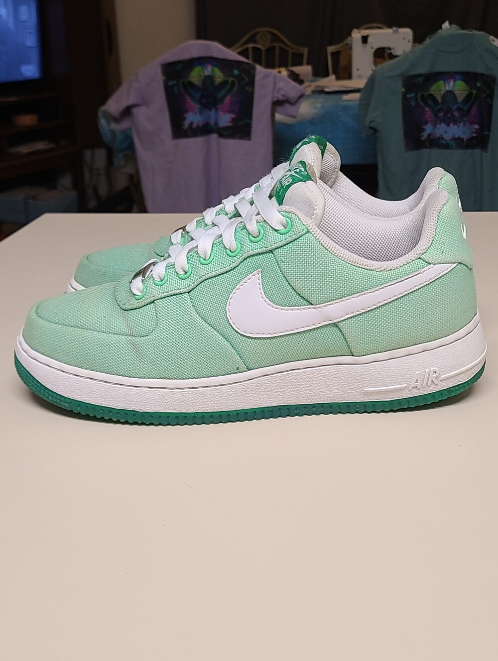 Nike Air Force 1 Low Tourmaline casual low top sneakers size 9 - Picture 4 of 8